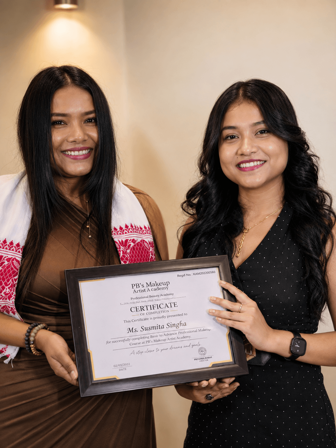 MB's Makeup Academy Certificate